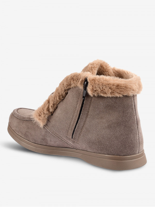Зимние ботинки Laura Potti | модель 4705 (темно-бежевые)